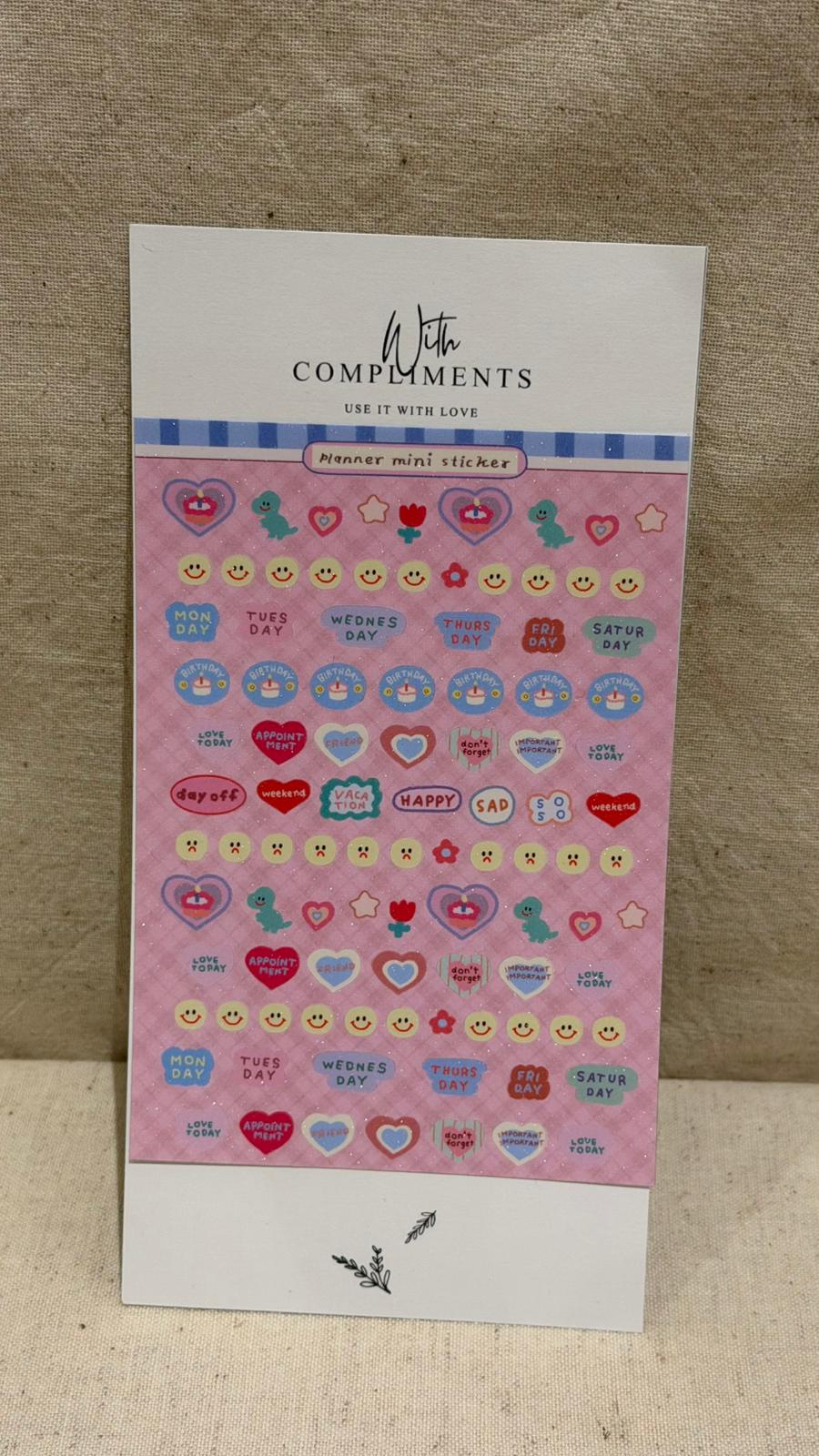 Korean calendar sticker
