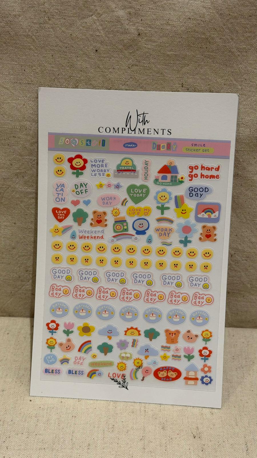 Korean calendar sticker